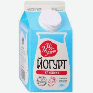 Йогурт питьевой Из Углича Клубника 1,5% 500 г